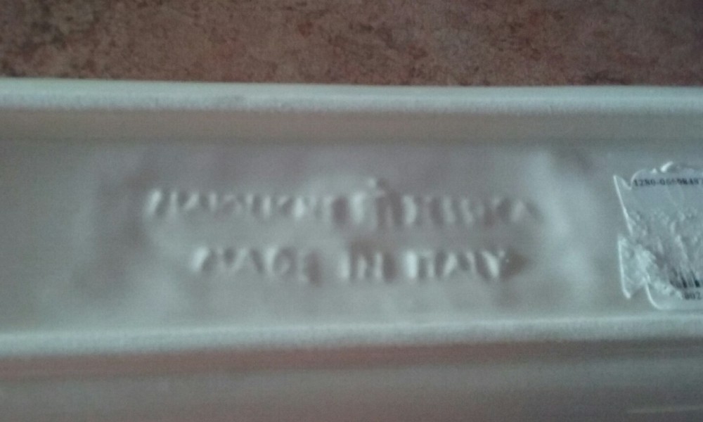 Maioliche Jessica Rectangular Small Serving Tray Made In Italy Classic White