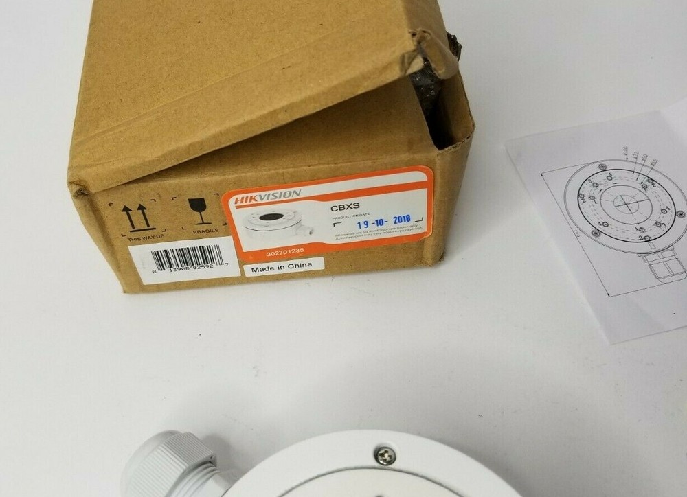 Hikvision CBXS Conduit Base Junction Box, White