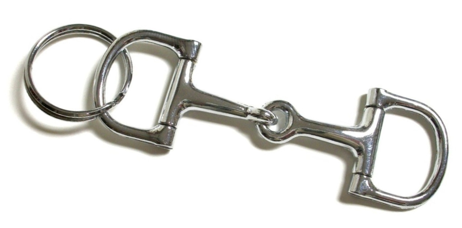 D Ring Snaffle Horse Bit Key Chain Novelty Gift New Free Shipping