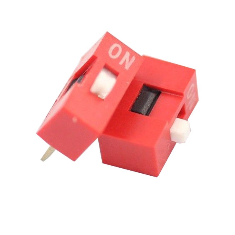 50Pcs Slide Type Switch Module 1-Bit 2.54mm 1 Position Way DIP Red Pitch
