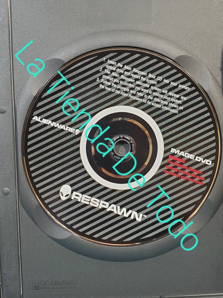 RARE BOOT RECOVERY CD DVD ROM FOR ALIENWARE RESPAWN WINDOWS XP USERS READ