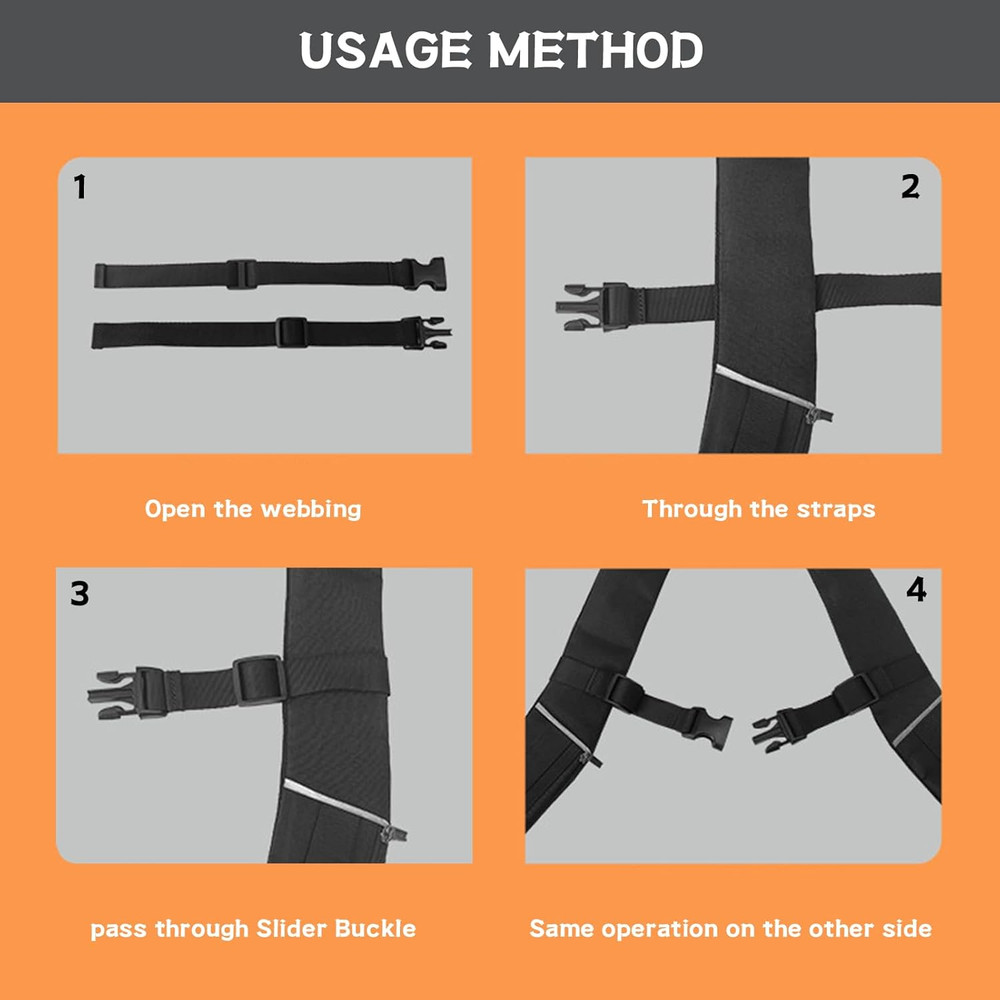 Backpack Chest Strap 2Pcs Heavy Duty Adjustable Backpack Sternum Strap Chest Bel