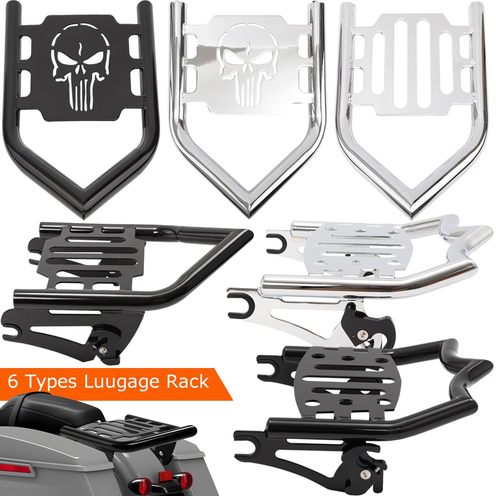 Detachable Two-up Luggage Rack for Harley Touring Road King Street Glide 2009-UP