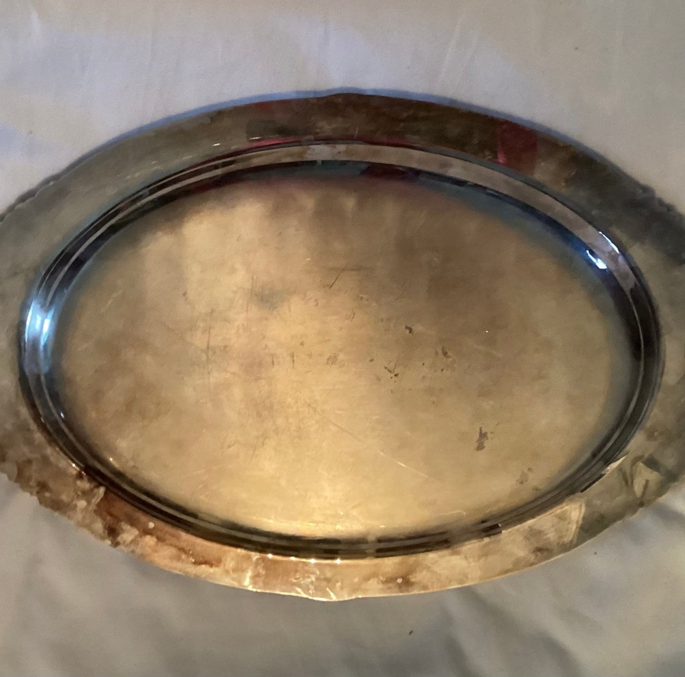 Wallace Rose Point silver serving Tray