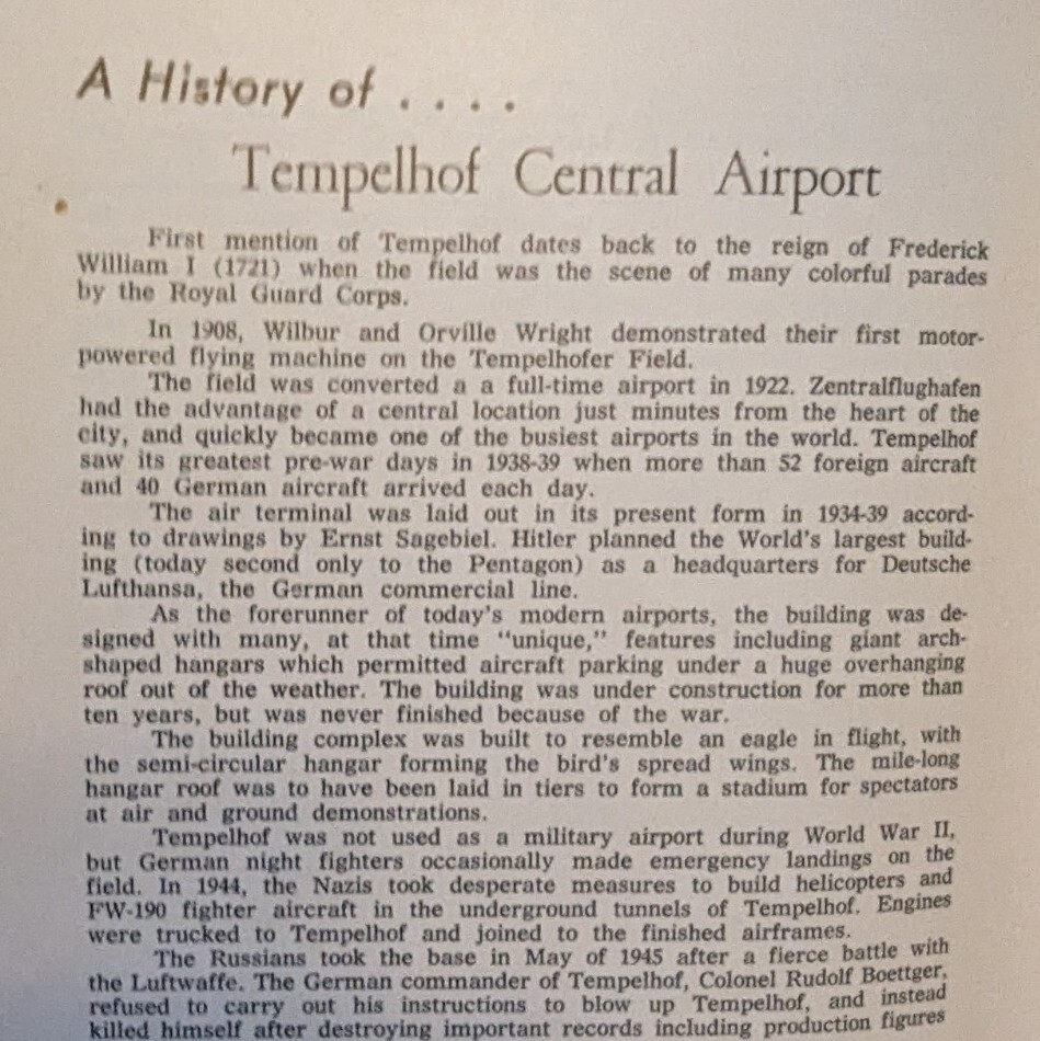 German Postal Specialist Jun 1976 Bundespost U.S. Bicentennial Tempelhof Airport