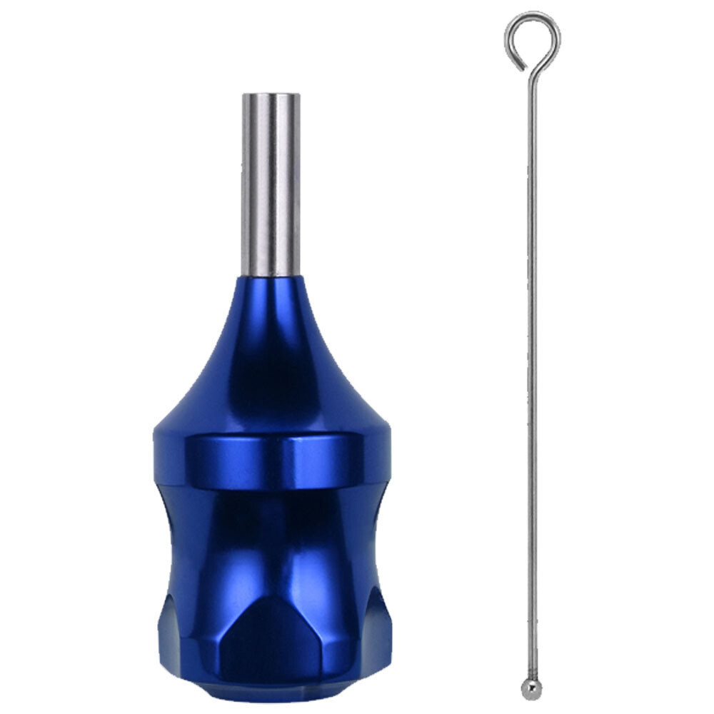 1PC Dark Blue 30mm Tattoo Zinc Alloy Cartridge Grip With 78mm Needle Plunger HOT