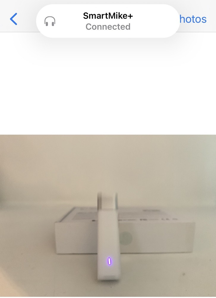 SabineTek SmartMike+ Wireless Lavalier Microphone For IPhone & Android White