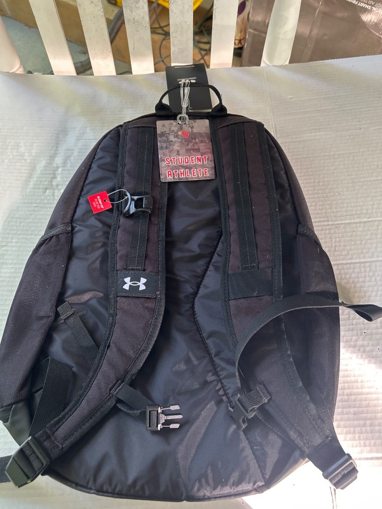 Caldwell University Basketball Under Armour backpack Hustle model