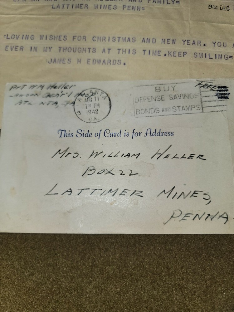 WWII Small Telegram Lot Named to Heller