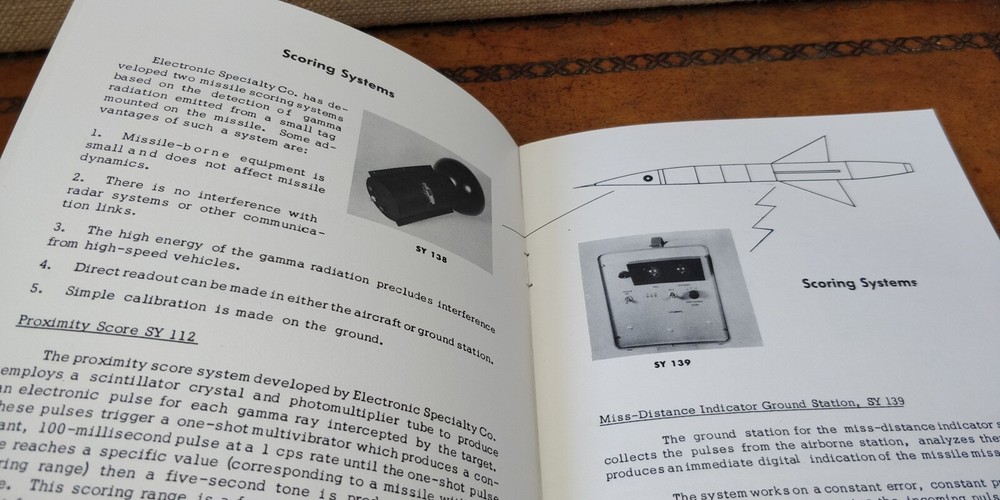 1950s ~ Electronic Speciality Co. ~ Target Systems ~ Missiles Radar ~ Booklet