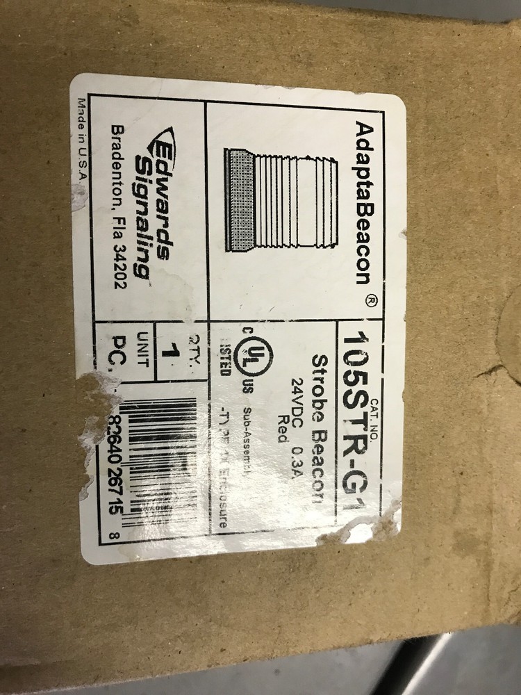 Edwards Signaling 105STR-N5 Red Strobe Plastic replacement lens