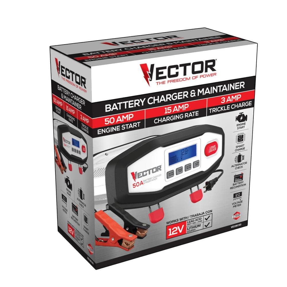 VECTOR 50 Amp Battery Charger/Maintainer