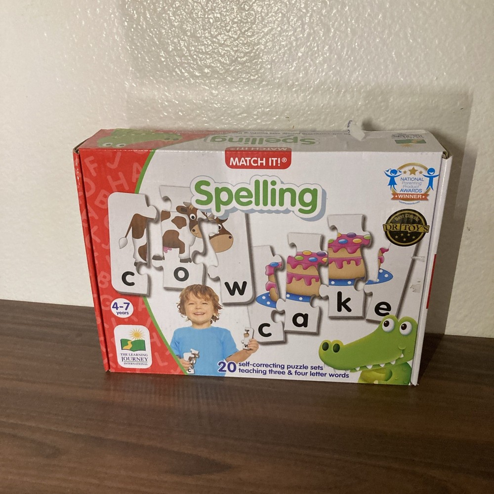 THE LEARNING JOURNEY MATCH IT! SPELLING 20 SELF CORRECTING PUZZLE SET