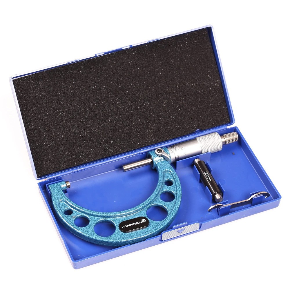 Outside Micrometer 2-3" Measuring Range,0.0001" Graduation for Machinists,Pro...