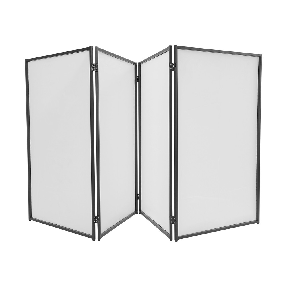 DJ Foldable Facade Portable Event Booth Panels Metal Frame Black