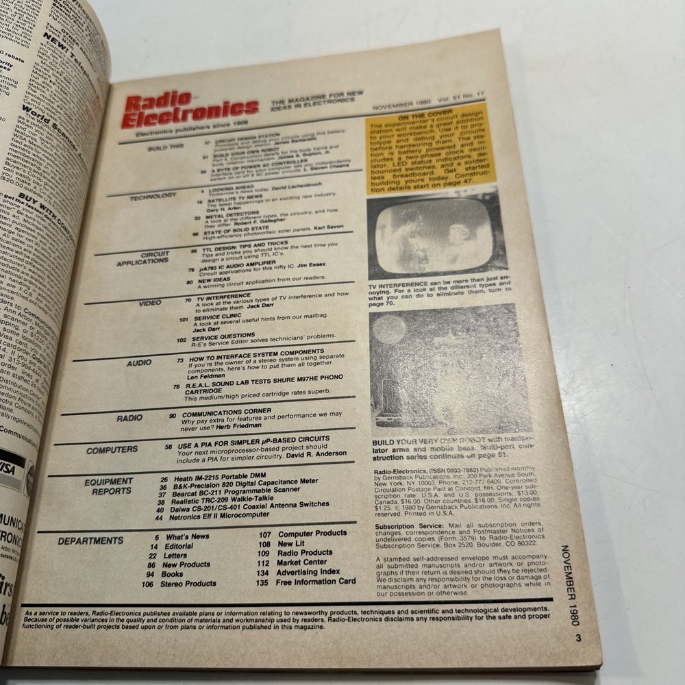 Radio Electronics Magazine- January 1984 Issue