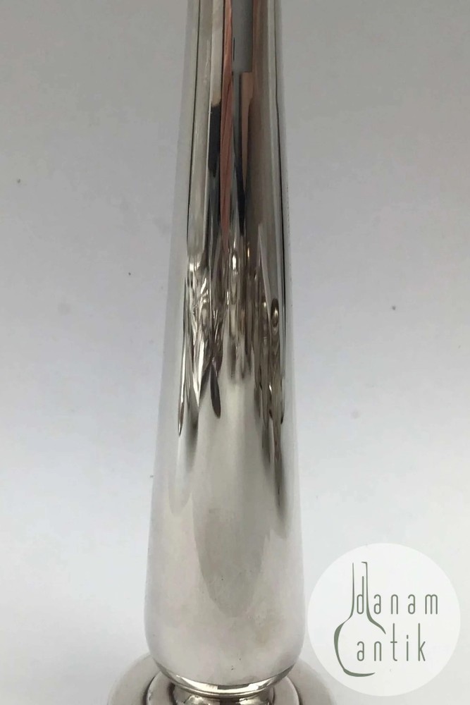 Hans Jensen Silver Orchid Vase