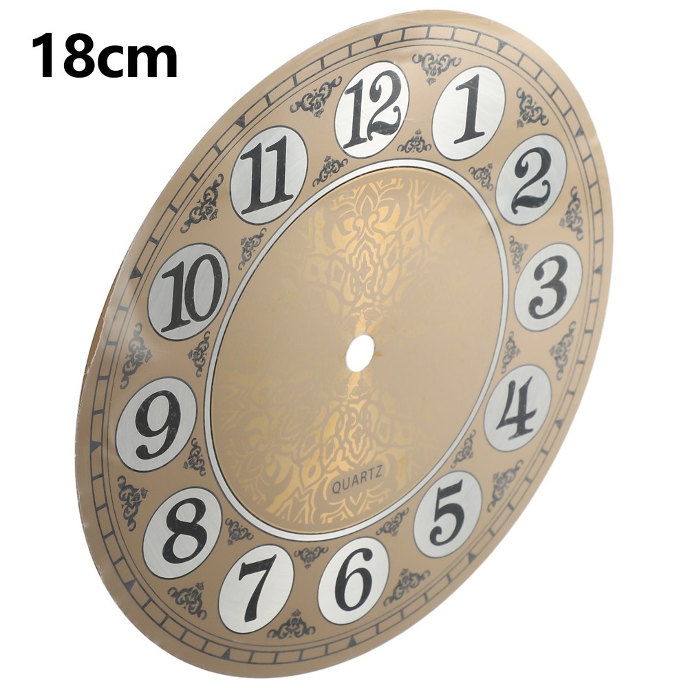 180mm Diameter Gold Aluminum Clock Face for Custom Wall Clock Projects