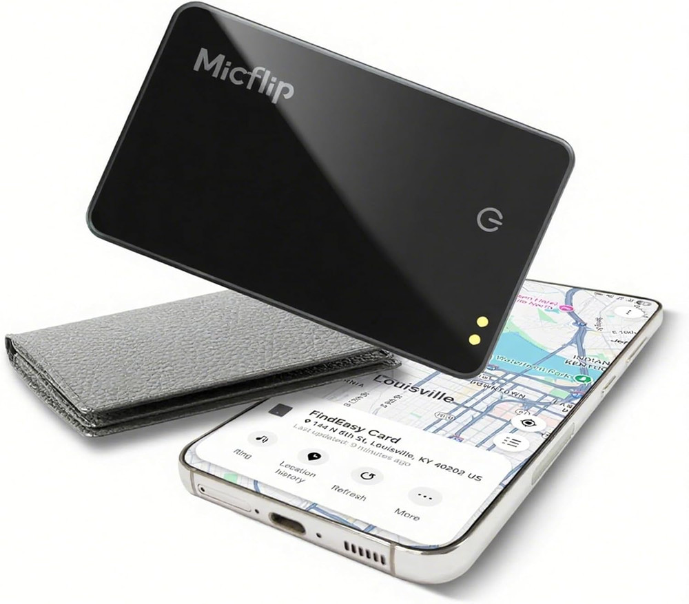 Wallet Tracker Card (Samsung Only),Rechargeable Bluetooth Smart Wallet Tracker,0