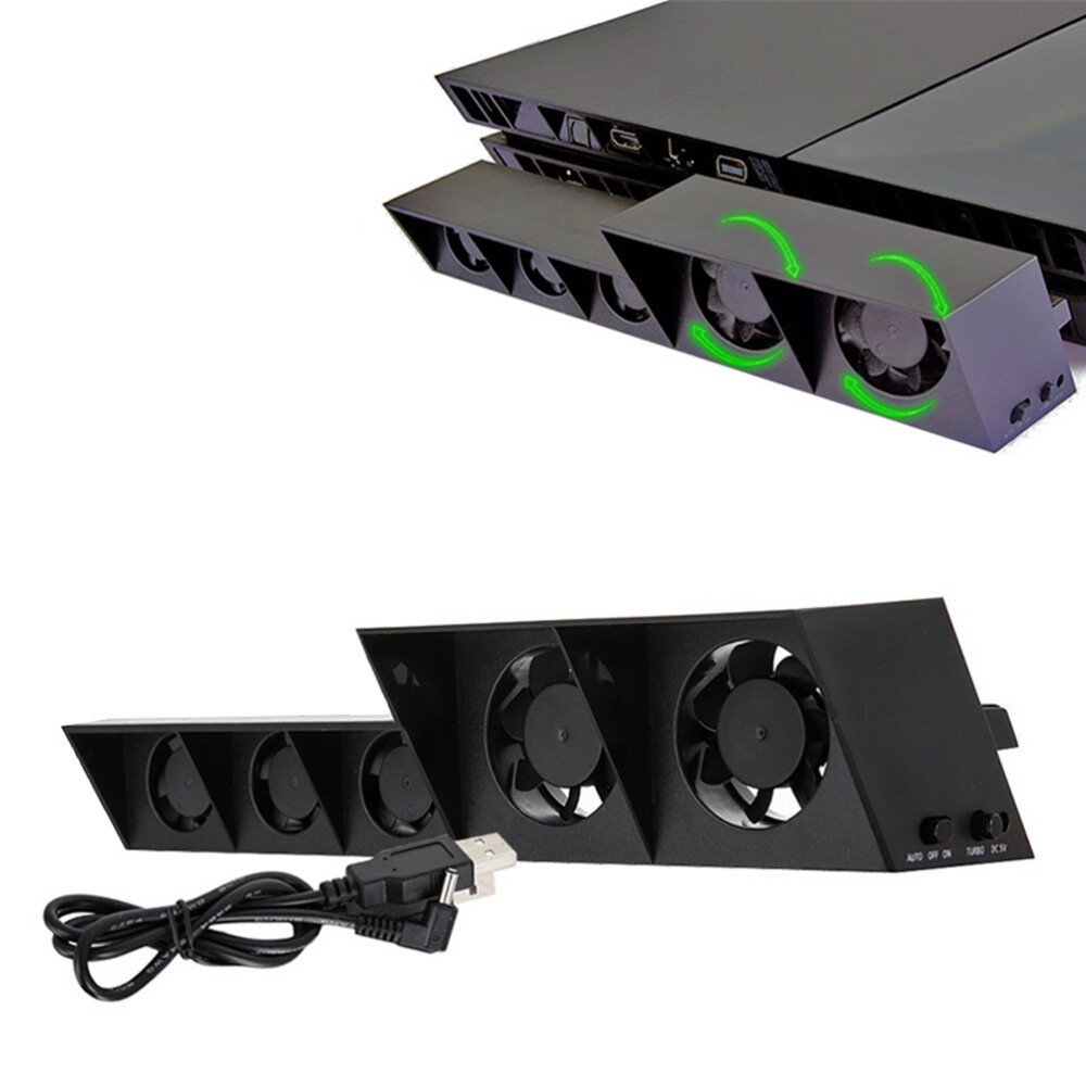 External Cooler Cooling Fan Console Temperature Control Cooler for PlayStation 4