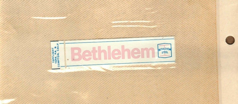 NICE OLDER EARLY 80'S BETHLEHEM COAL CO. COAL MINING STICKER # 83