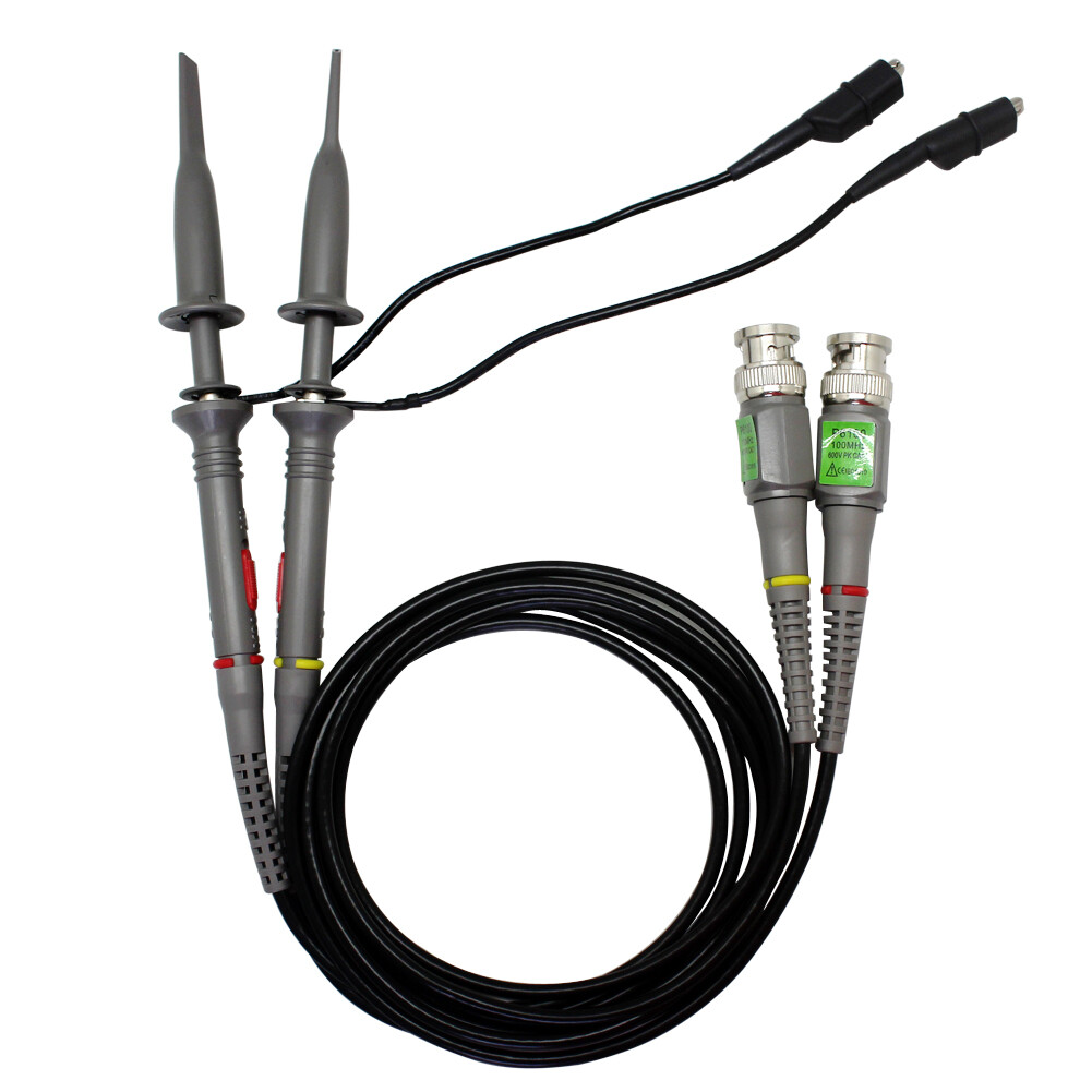 2 of x1 x10 switchable 100MHZ Oscilloscope probes 4 HP Tektronix RIGOL OWON 600V