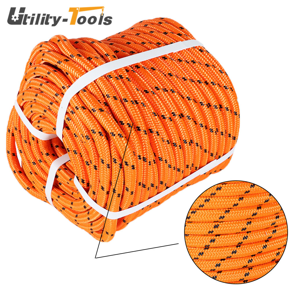 Double Braid Polyester Rope Arborist Bull Tree Rigging Line 1/2"×200'