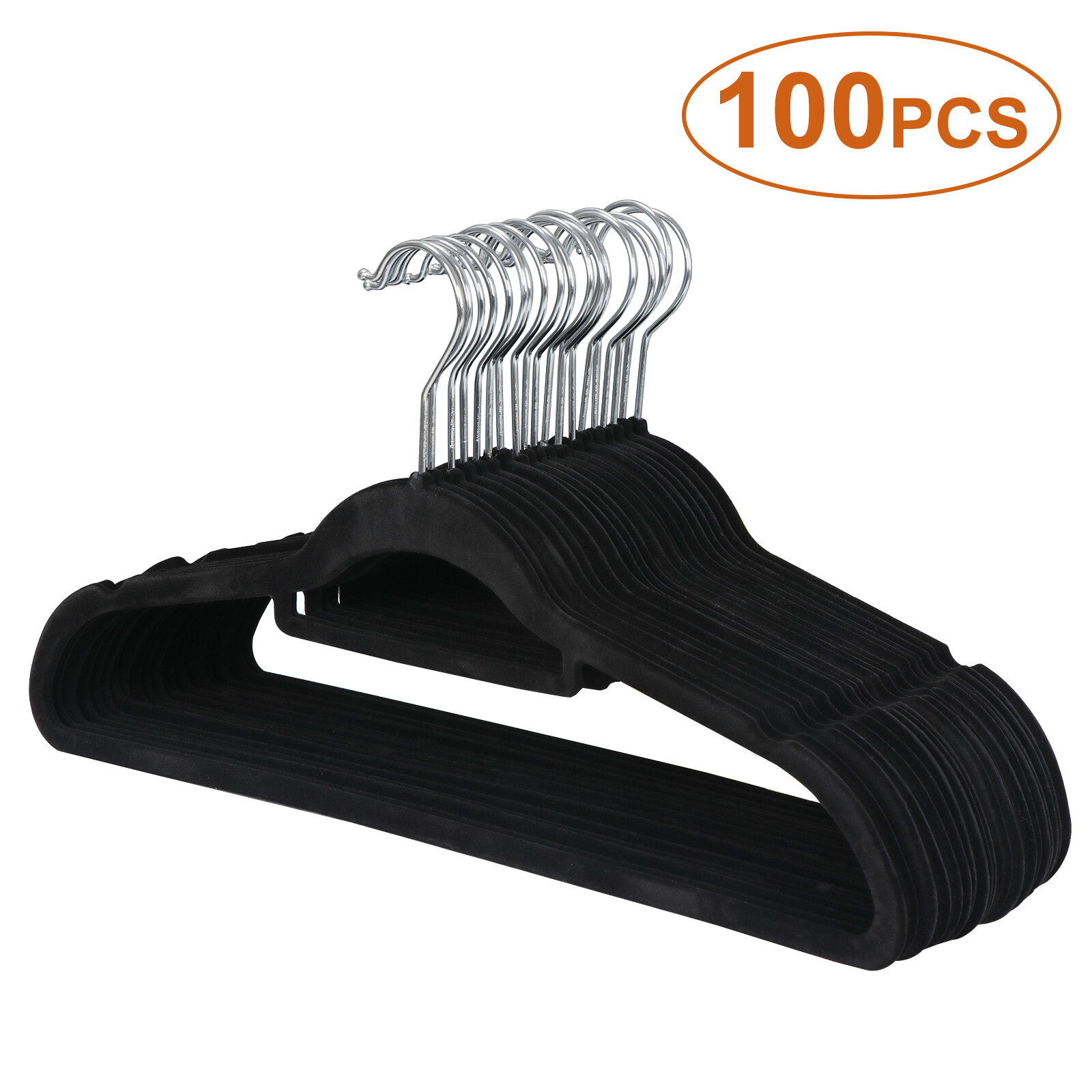 100/200/300/400 Pack Premium Velvet Hangers Non-Slip Clothes Suit Coat Hangers