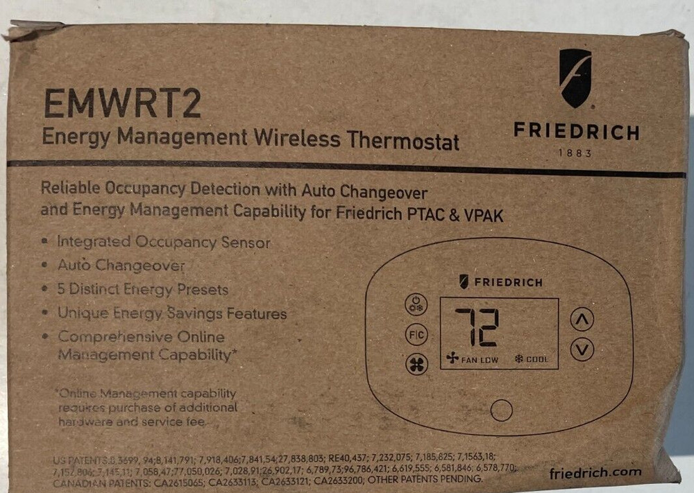 NEW Friedrich Wireless Control Card & Thermostat EMWRT2 PTAC Controller BOX DMG