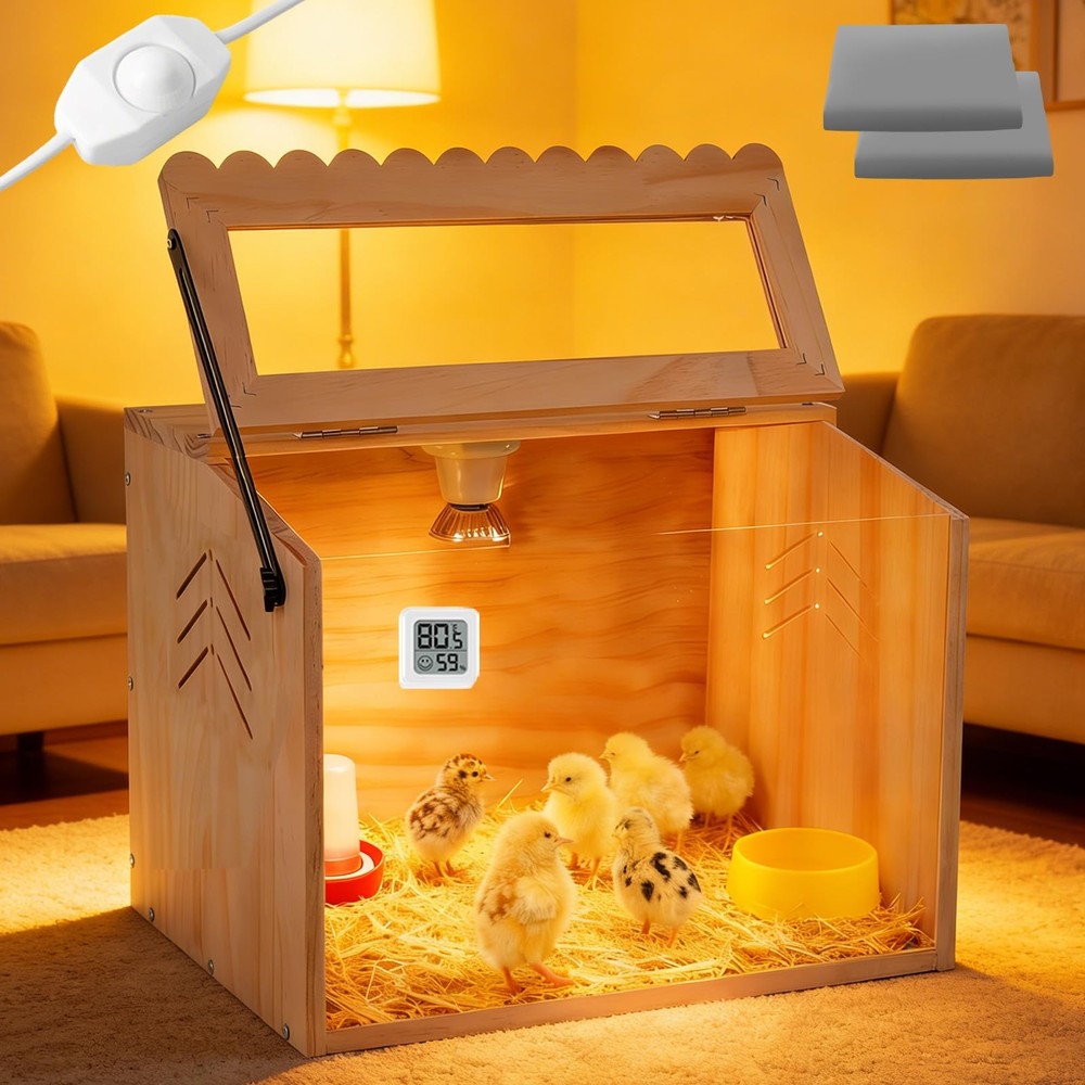 Chicken Brooder Box, Brooder Box for Chicks & Quail, Small Chicken Coop Quail...