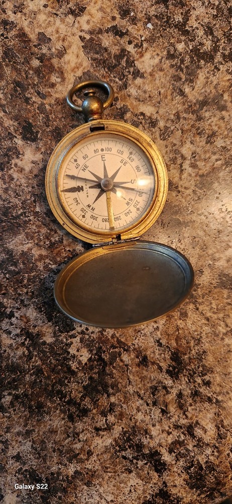 Old Pocket Watch Compass