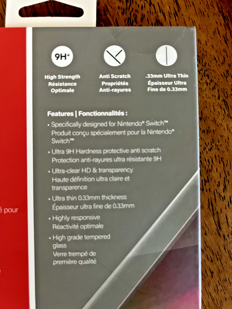 Atrix Nintendo Switch Anti-Scratch Tempered Glass Screen Protector NIB