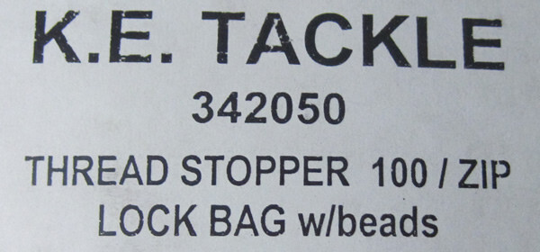 100 K&E Tackle Stop Knot Slip Knot Bobber Stop with beads for slip floats