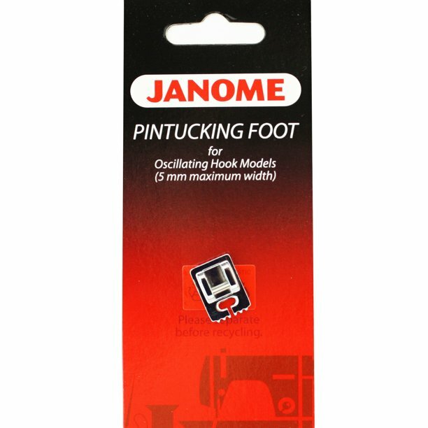Janome Pintucking Foot #200328003 For Oscillating Hook Models(5mm Max Width)
