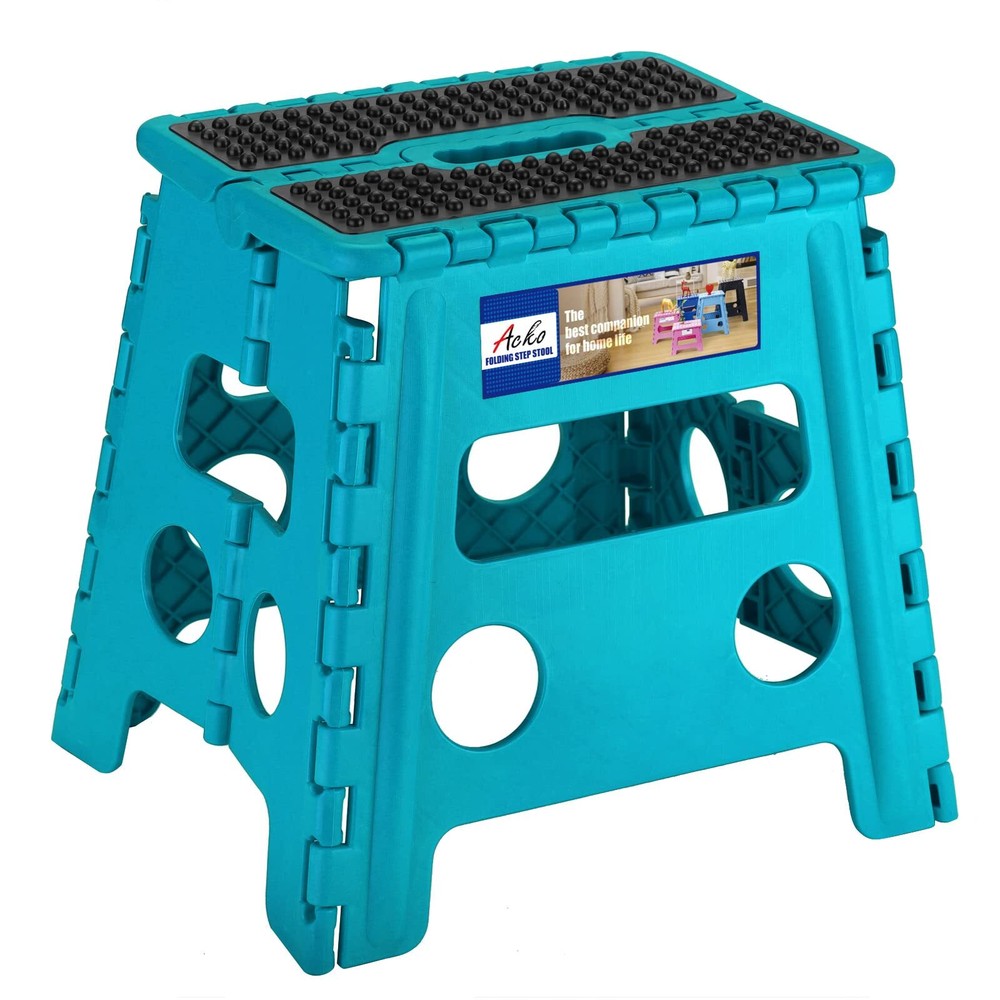 Folding Step Stool - 13" Premium Heavy Duty Foldable Stool for Adults Kitchen...