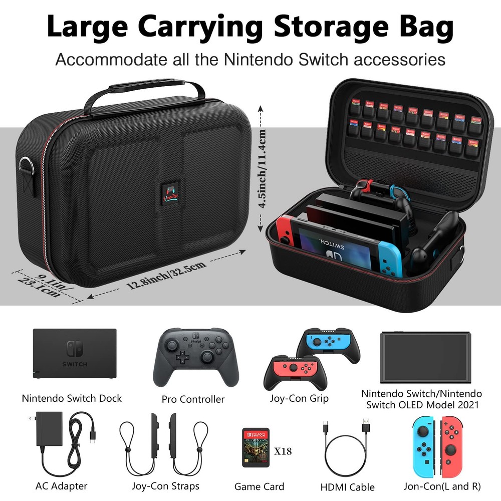 HEYSTOP Switch Accessories Bundle 12 in 1 Compatible 1 accessories