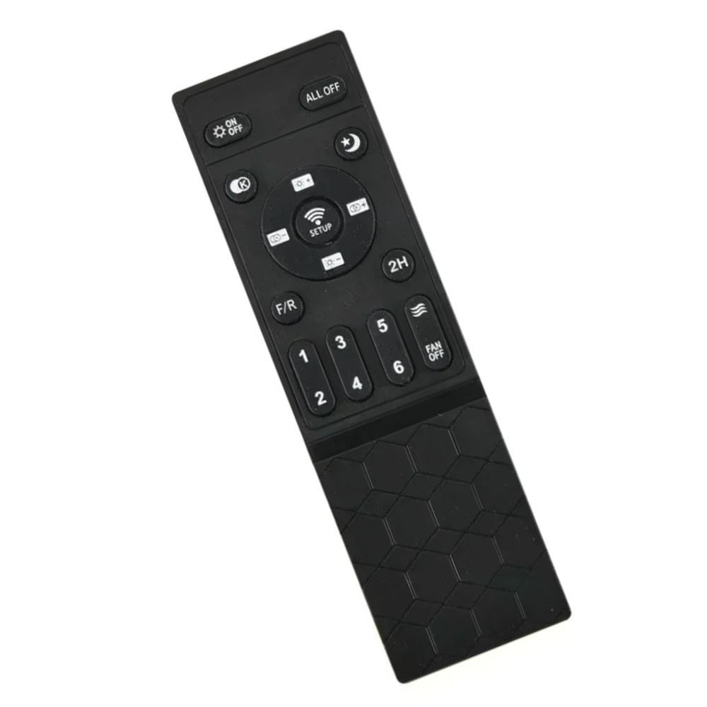 Black Remote Control for Inverter Ceiling Fans 6 Speed Levels Timer Function