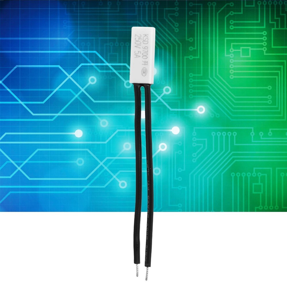 60℃ 10x KSD9700 Normally Open Temperature Control Switch Thermal Protector Plast
