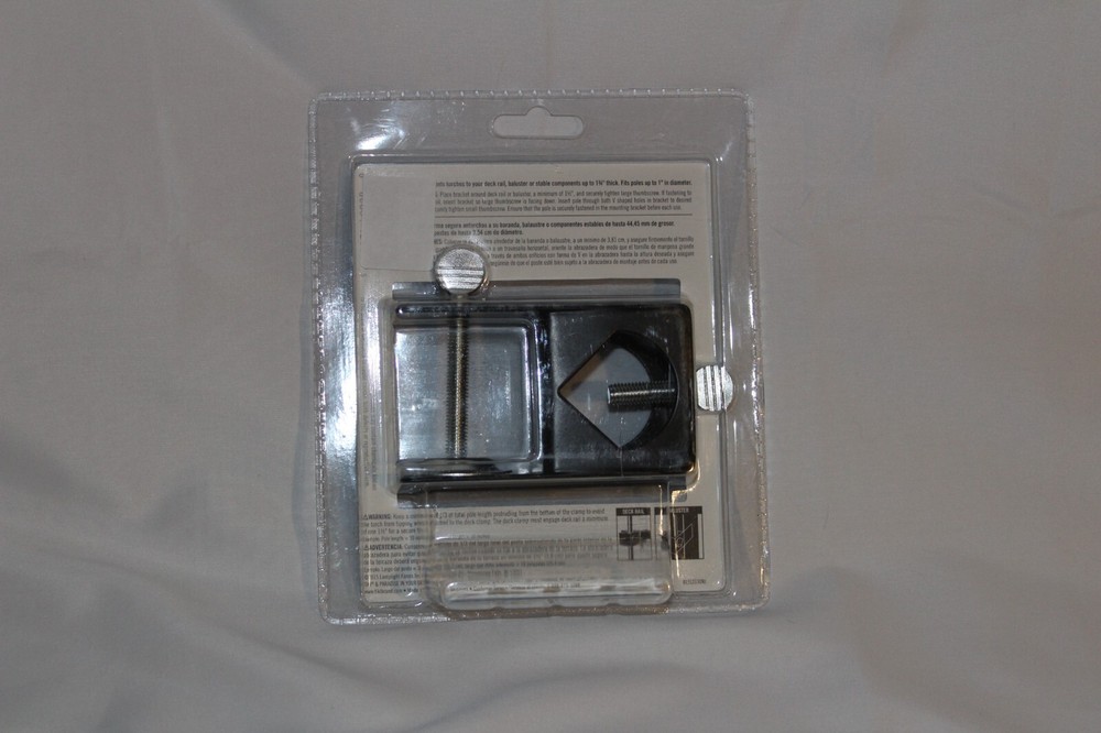 Tiki Universal deck clamp torch Mounting Bracket accessory Black