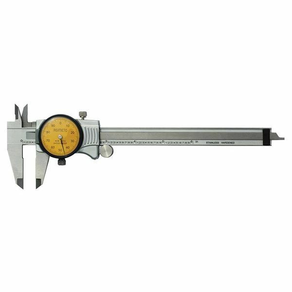 Asimeto 304-06-5 6" Calibrated Extra Smooth Dial Caliper