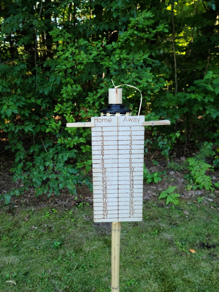 Tiki Torch Cornhole Score Board