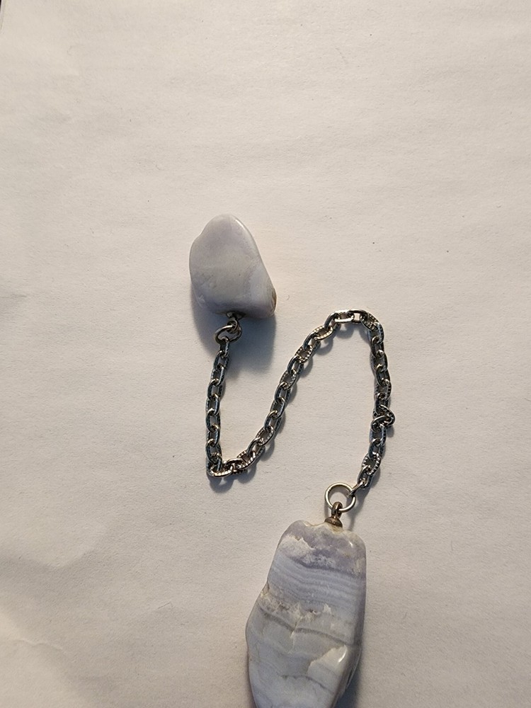 Handmade Lace Agate Pendulum