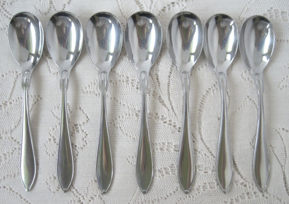J AXLE JANSSON Stainless Flatware 7 Teaspoons SWEDEN