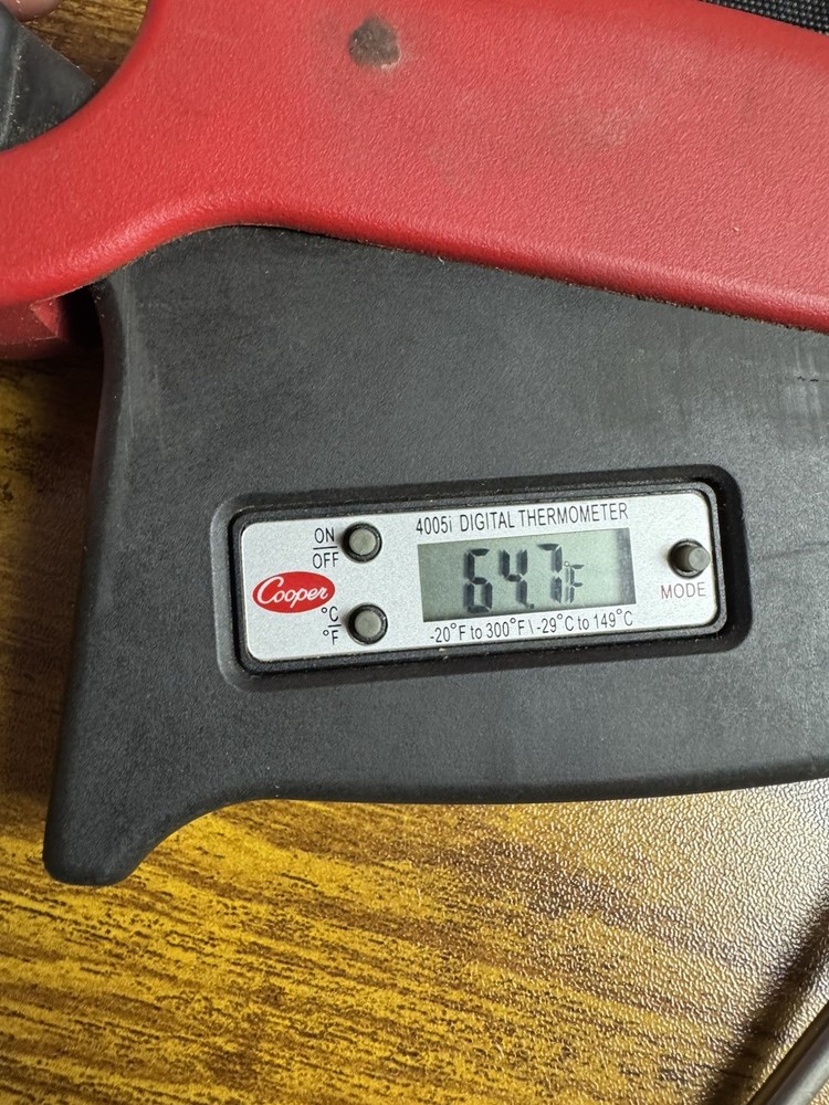 Cooper 4005i Digital Pipe Clamp Thermometer With Case Works Read Description