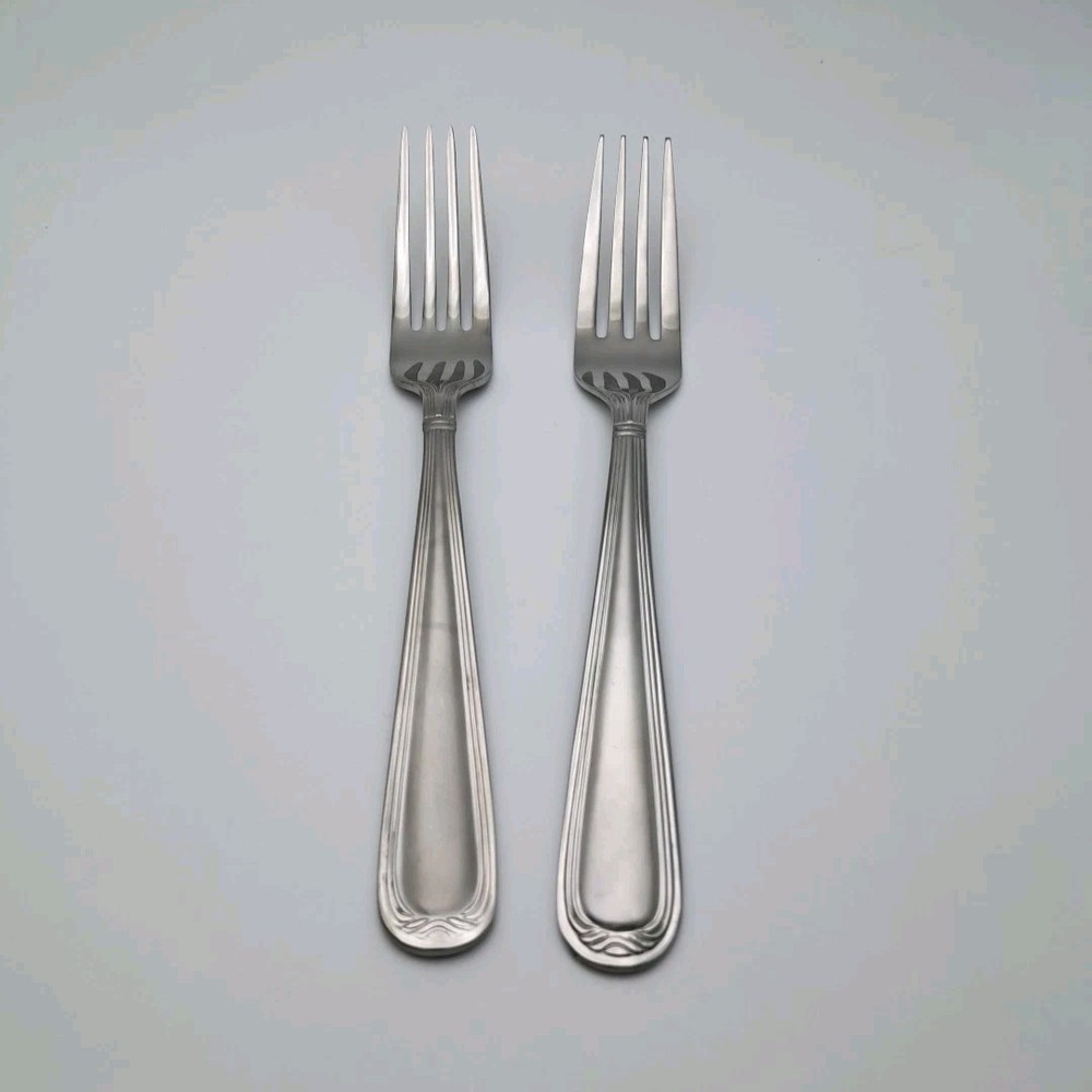 Oneida Garranza Place Dinner Fork 2 Piece Set Stainless Satin Flatware