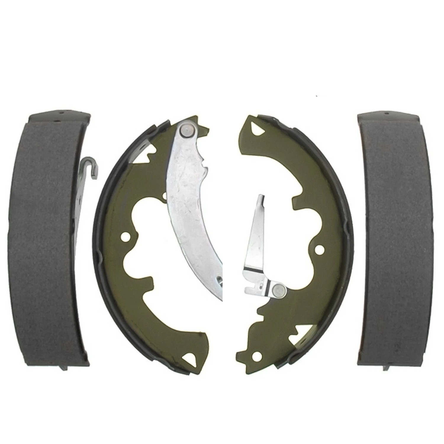 Front Ceramic Brake Pads and Rear Brake Shoes for Ford Escape Mercury Mariner