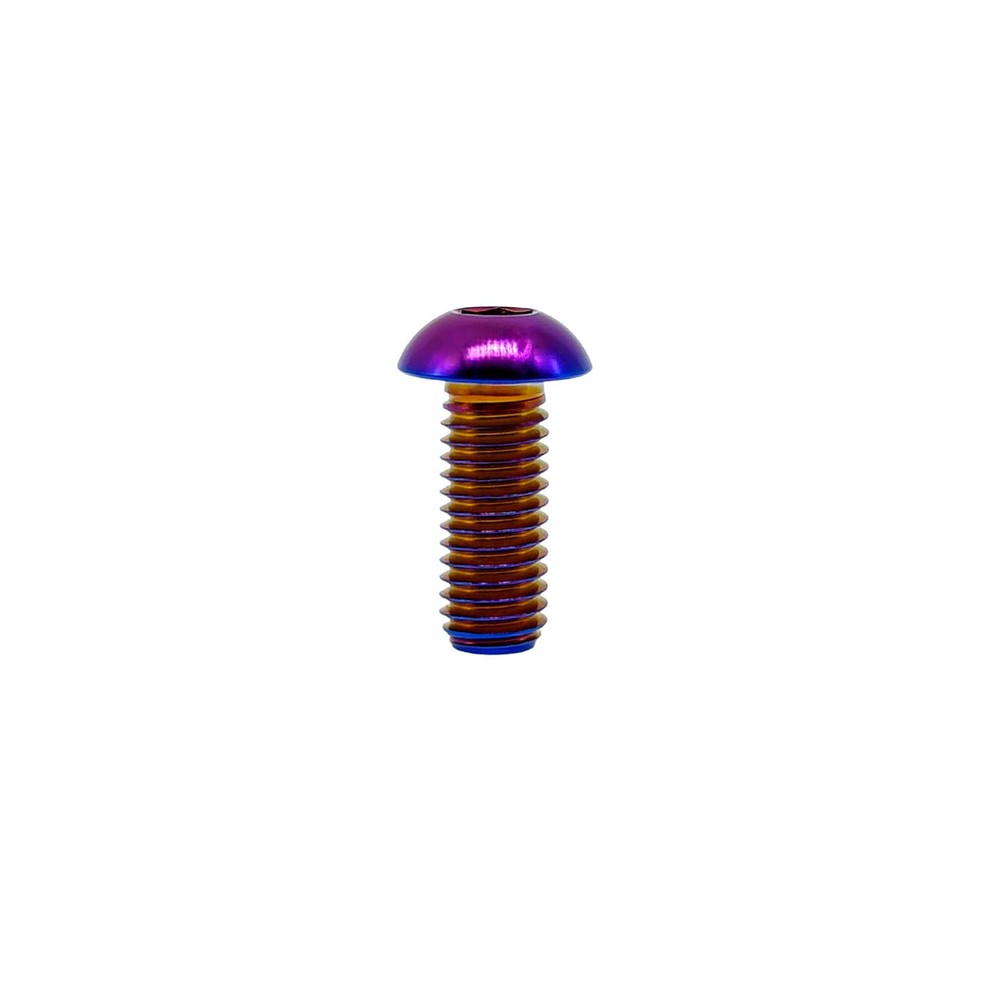Rison Titanium Bolt M3 Bolt GR5 Ti Hexagon Socket Button Screw ISO7380 Bolt 1PCS