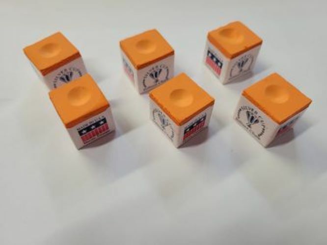 Silver Cup Billiard Chalk - 6 pack (Orange)