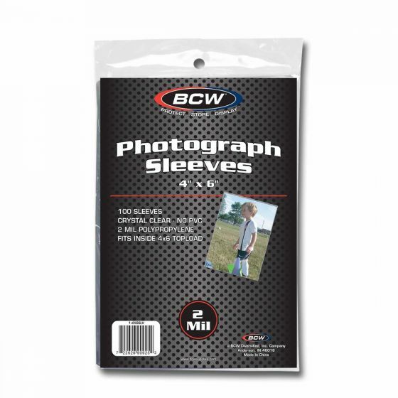 (100-Pack) BCW 4" x 6" Photograph Sleeves Card Pictures Postcards Archival Safe