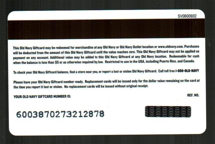 OLD NAVY Red Robot ( 2006 ) Foil Gift Card ( $0 )